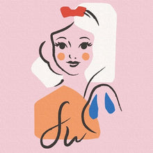 画像をギャラリービューアに読み込む, 白雪姫 ラインアート