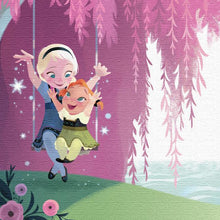画像をギャラリービューアに読み込む, アナと雪の女王 アナ & エルサ C - Disney Canvas