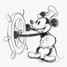 画像をギャラリービューアに読み込む, ミッキー 蒸気船ウィリー - Disney Canvas